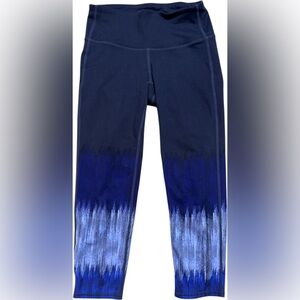 Athleta‎ Chaturanga Capri Leggings- Navy Ombré- Size XXS